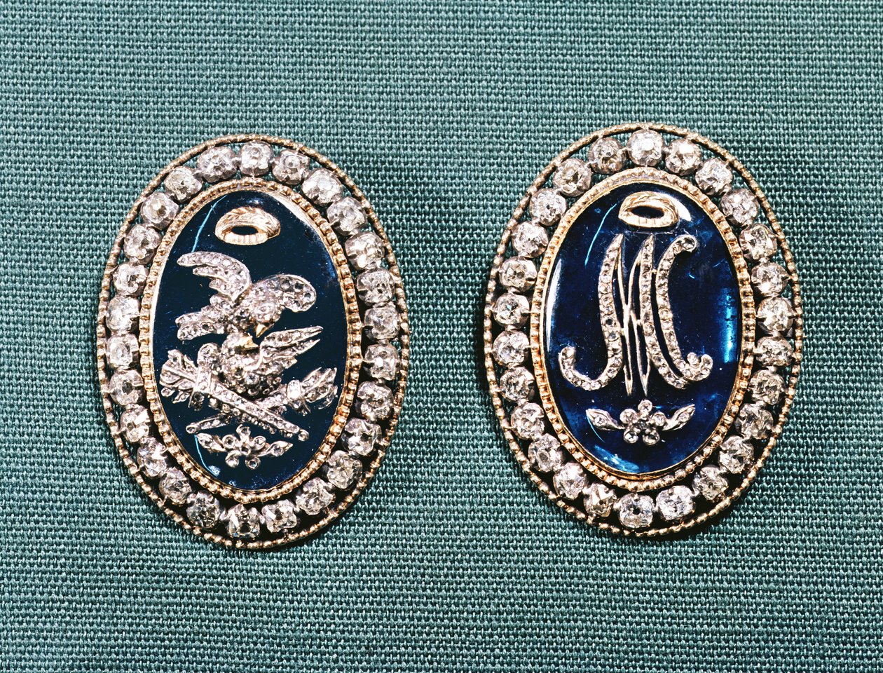 Bracelet clasps, late 18th century by French School