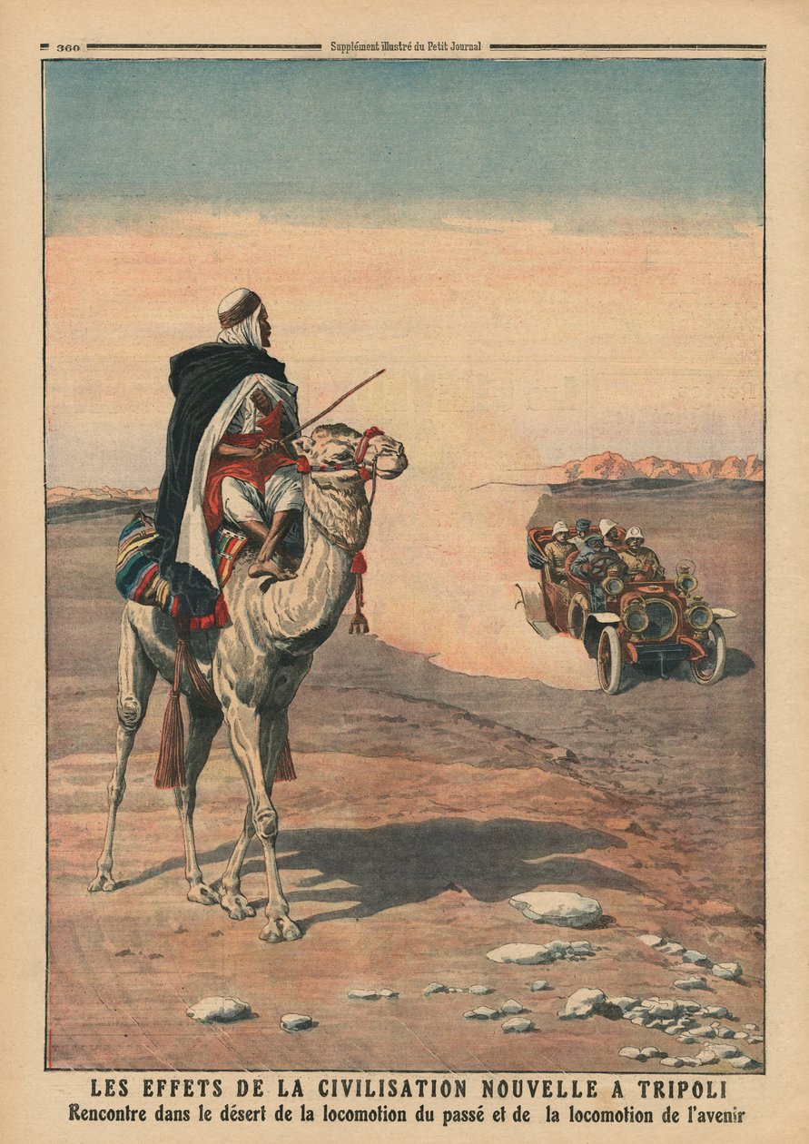 Effects of the new civilization at Tripoli, illustration from 