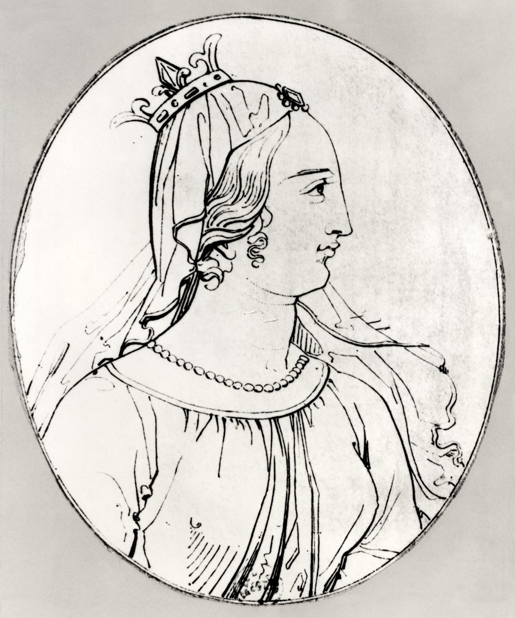Eleanor of Aquitaine (detail) by French School