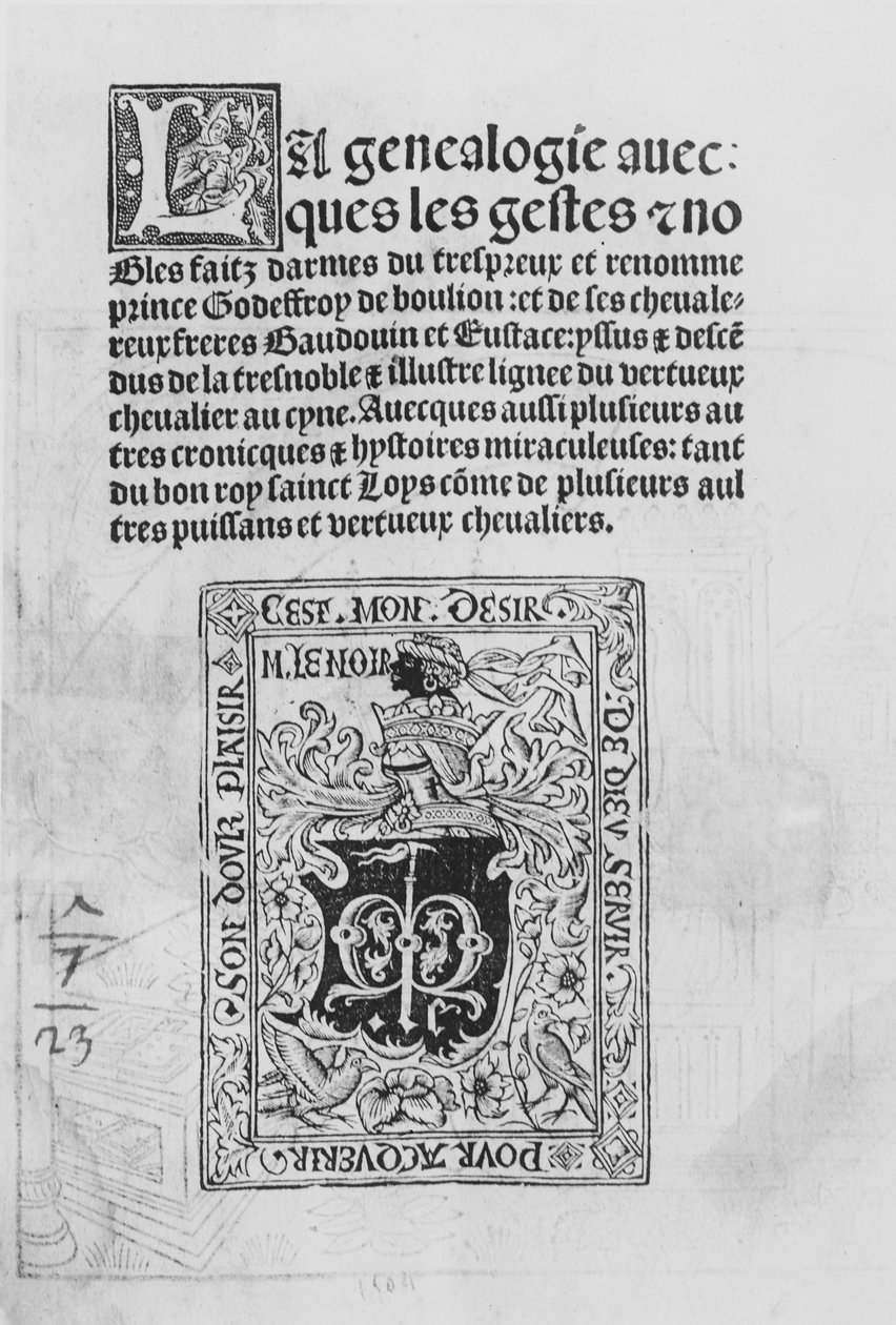 Genealogy and Noble Deeds of Knights, 1504 by French School