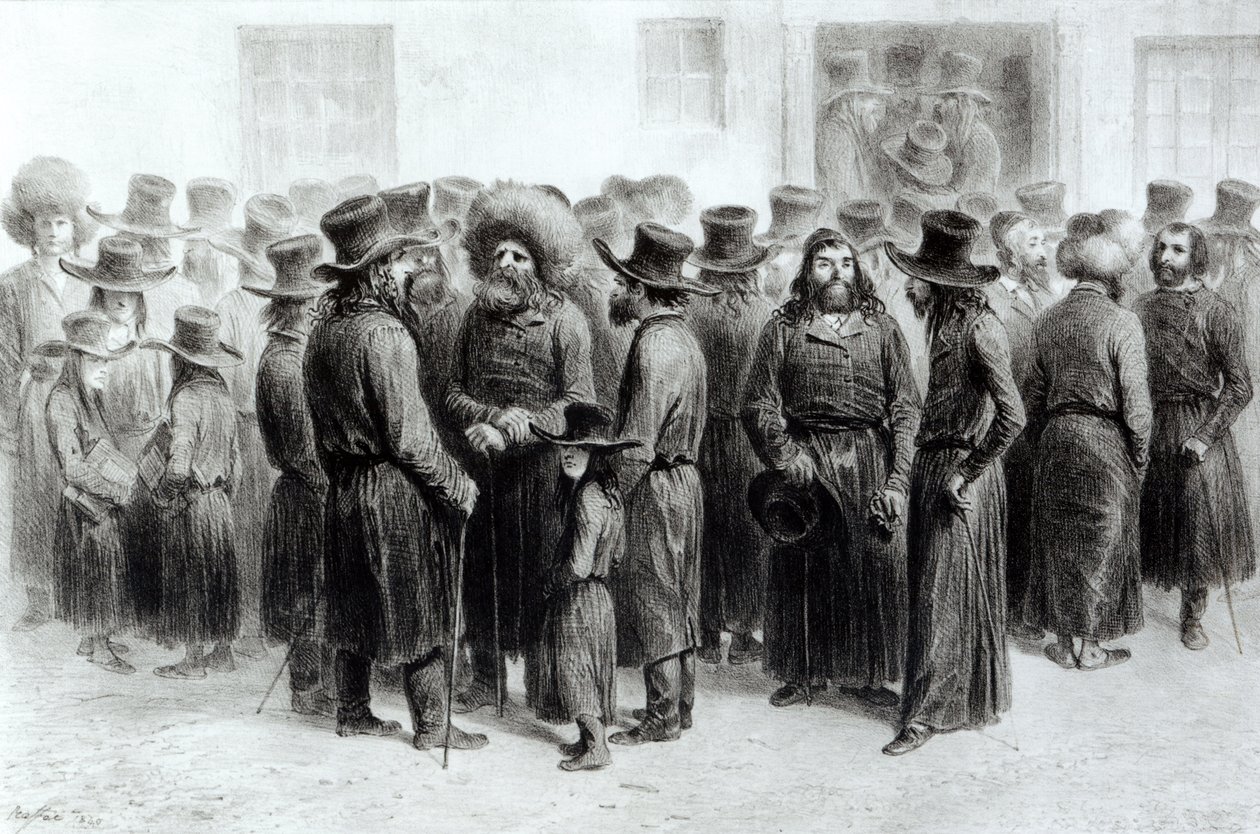 Jewish Traders and Merchants, Printed by Auguste Bry by French School