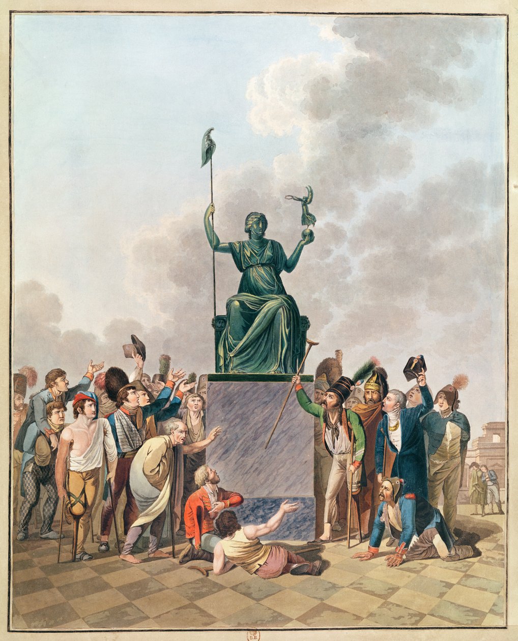Liberty, 10th November 1793 by French School
