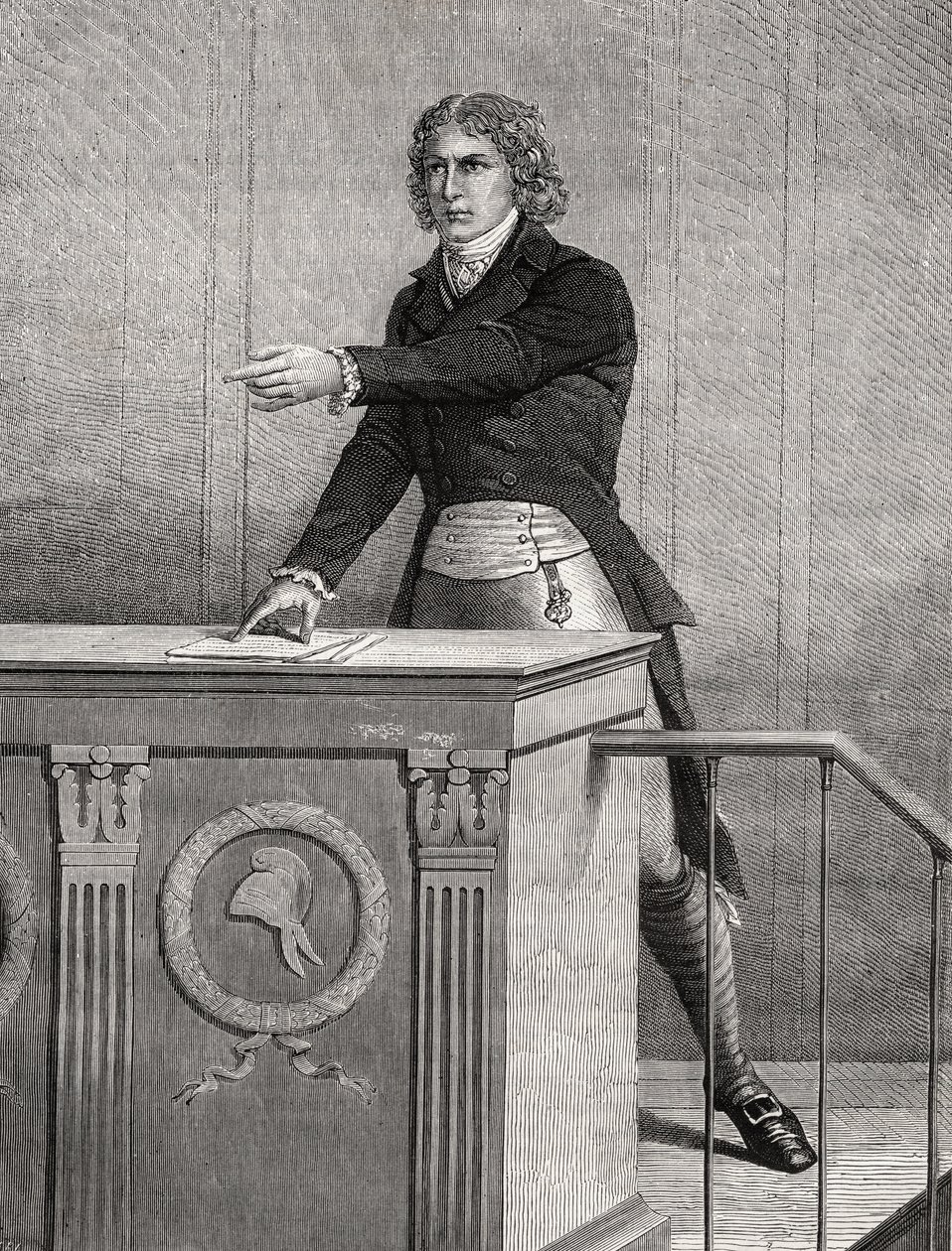 Louis Antoine de Saint Just by French School