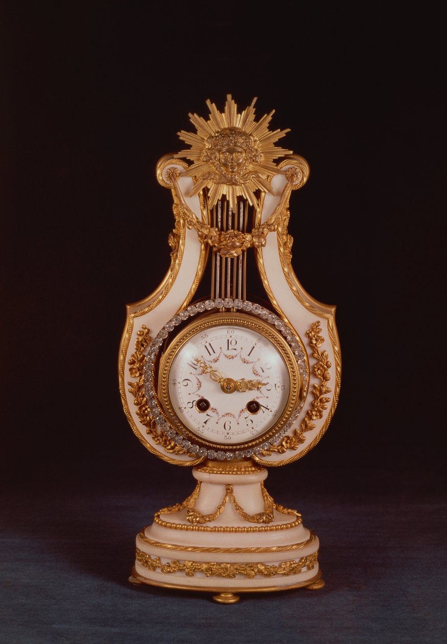 Lyre clock, c.1810 by French School