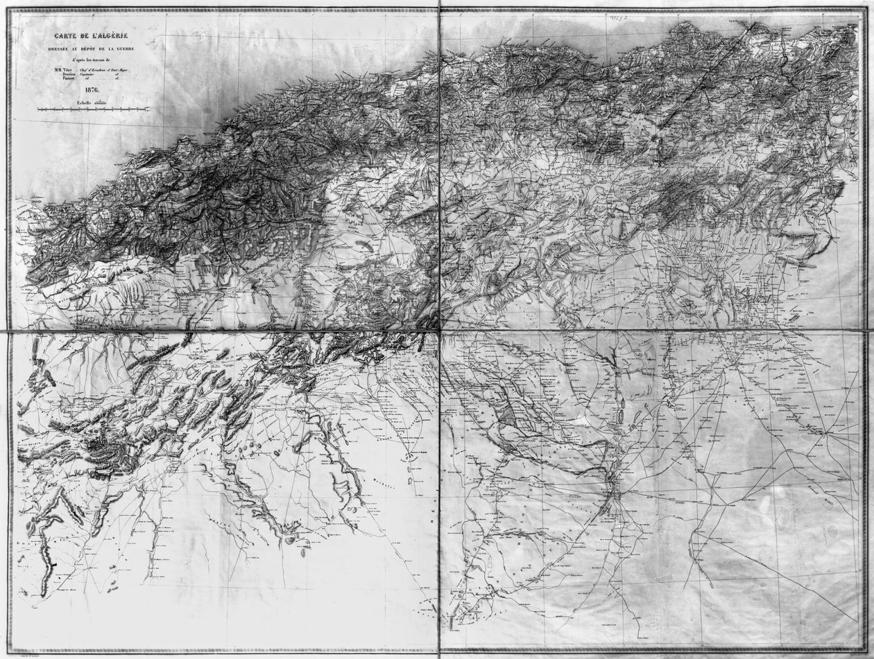 Map of Algeria by French School
