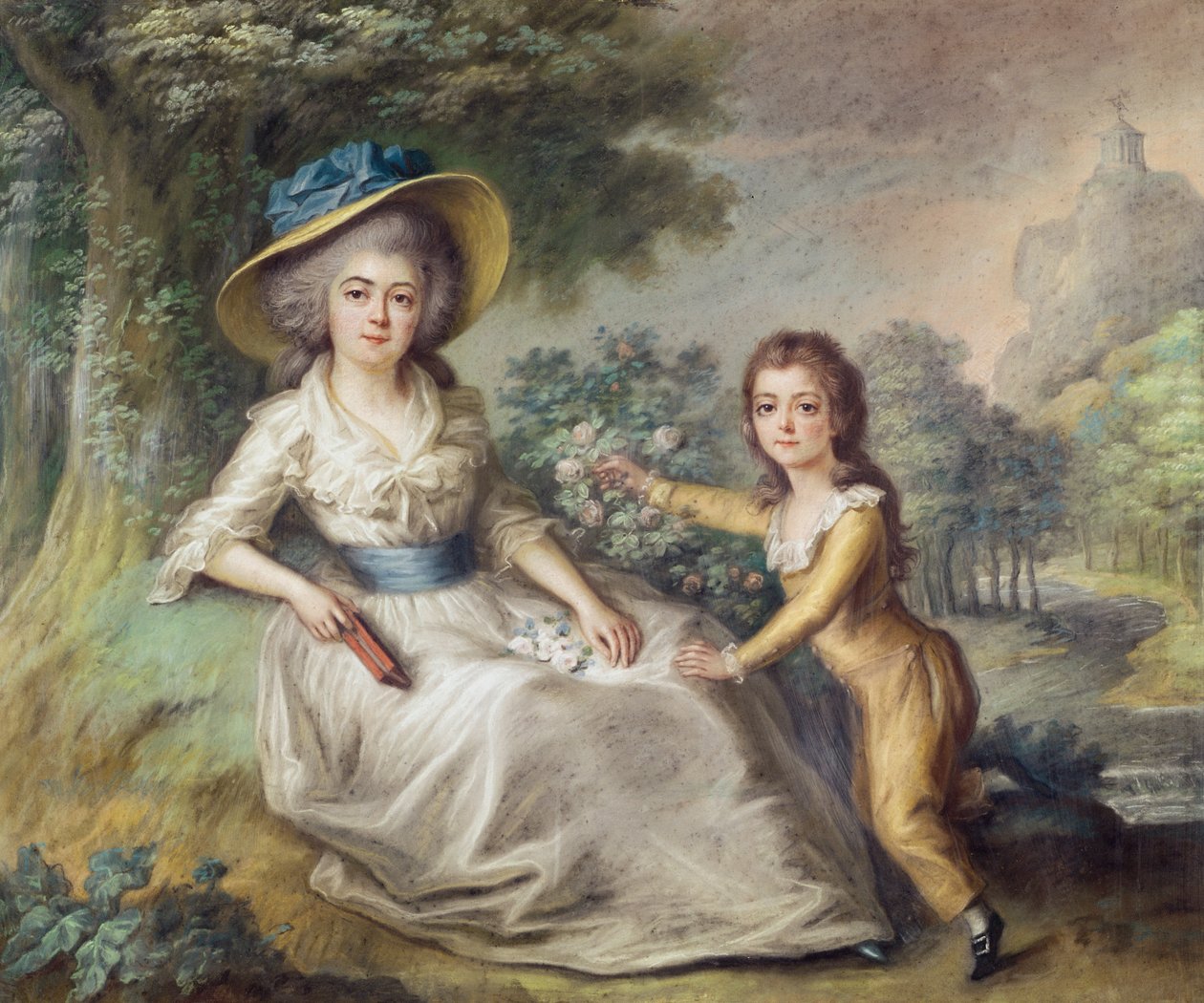 Marie Dupin de Francueil (1748-1821) and her Son, Maurice by French School