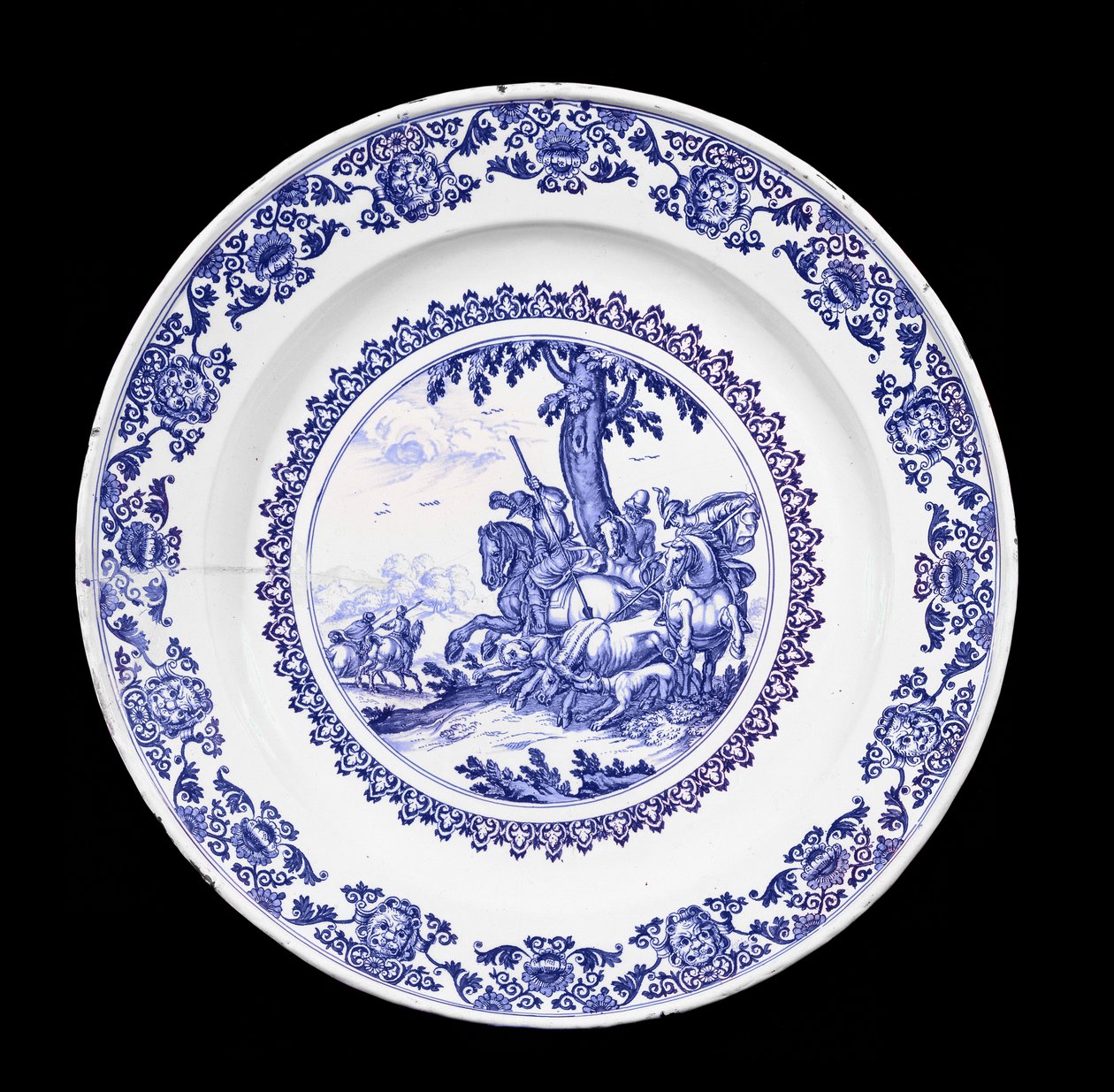 Moustiers Dish, Probably Painted by Gaspard Viry, c.1700 by French School