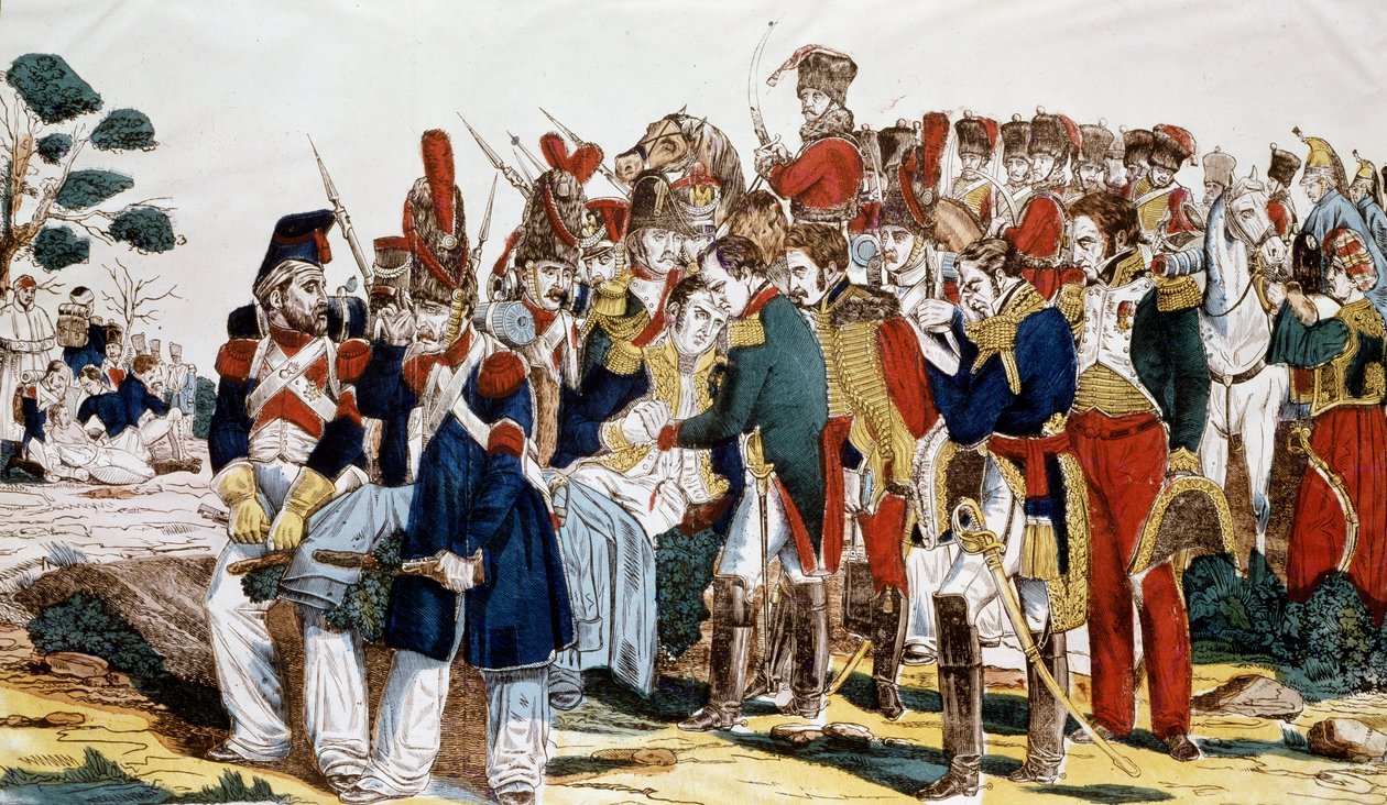 Napoleon I at Essling at the Time of the Death of Jean Lannes, Duke of Montebello, 22nd May 1809 by French School