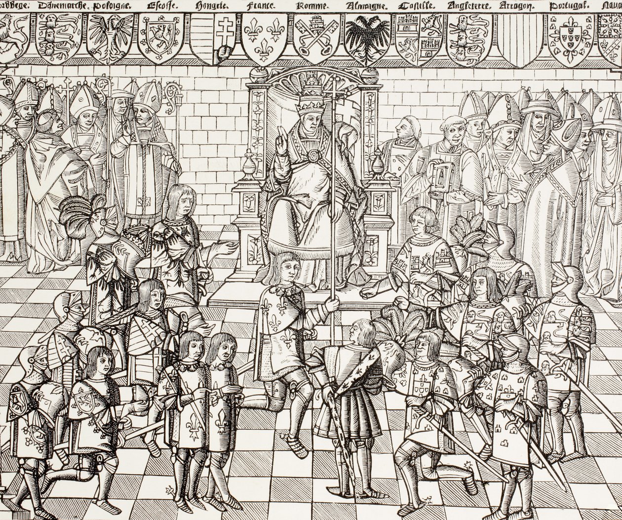 Pope Urban II Presiding over the Council of Clermont in 1095, from 