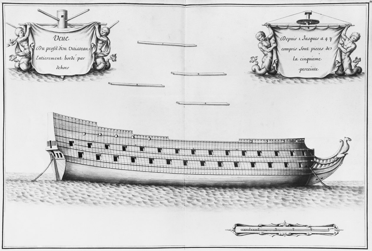 Profile of an Entirely Planked Vessel, illustration from the 