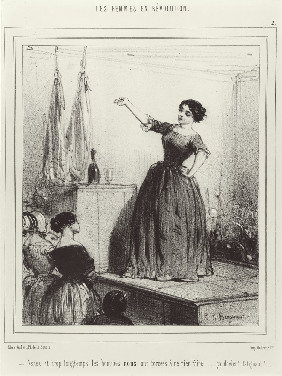 Revolution of Women, 1848 by French School