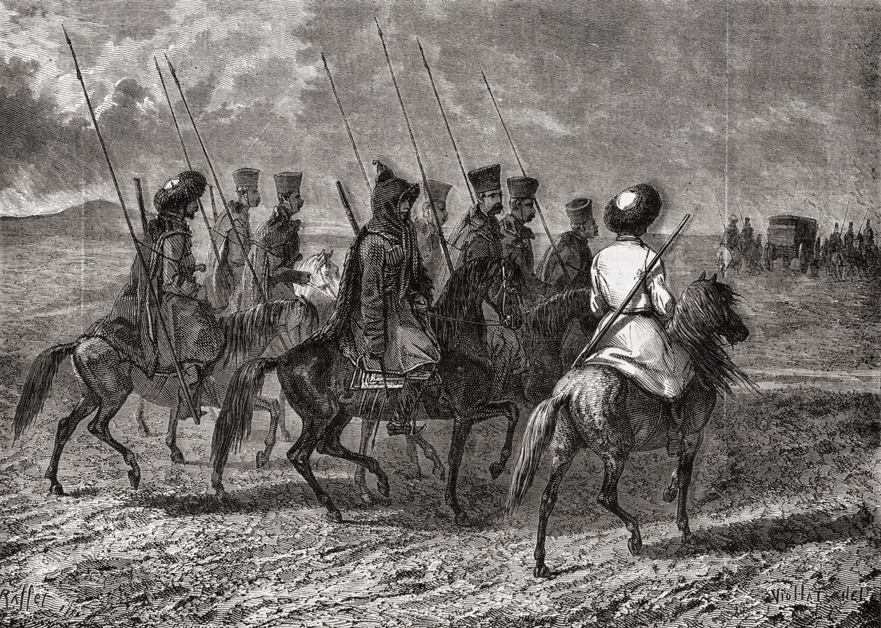 Russian Cossacks in the 18th century by French School