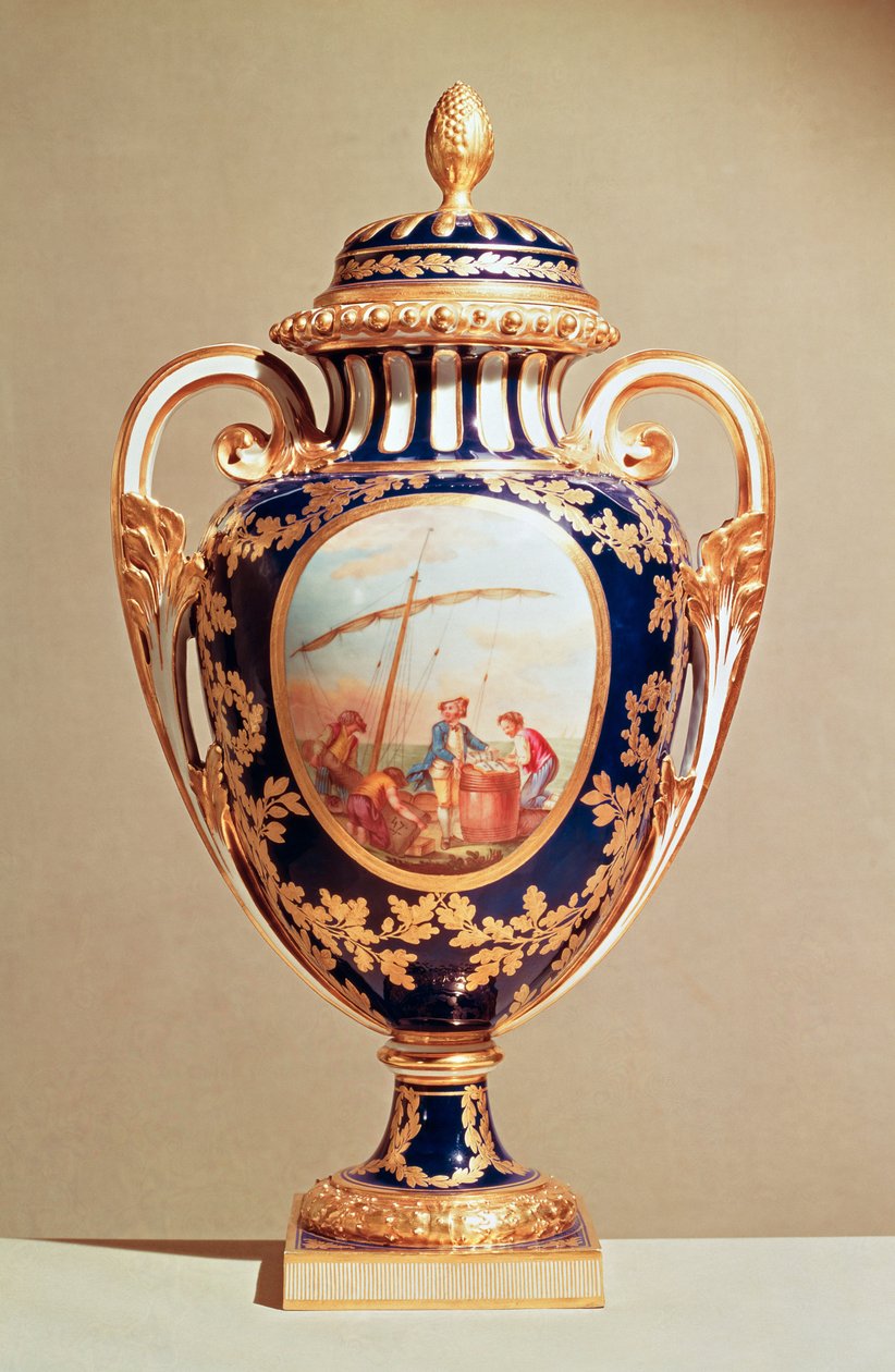 Sevres vase, mid 18th century by French School