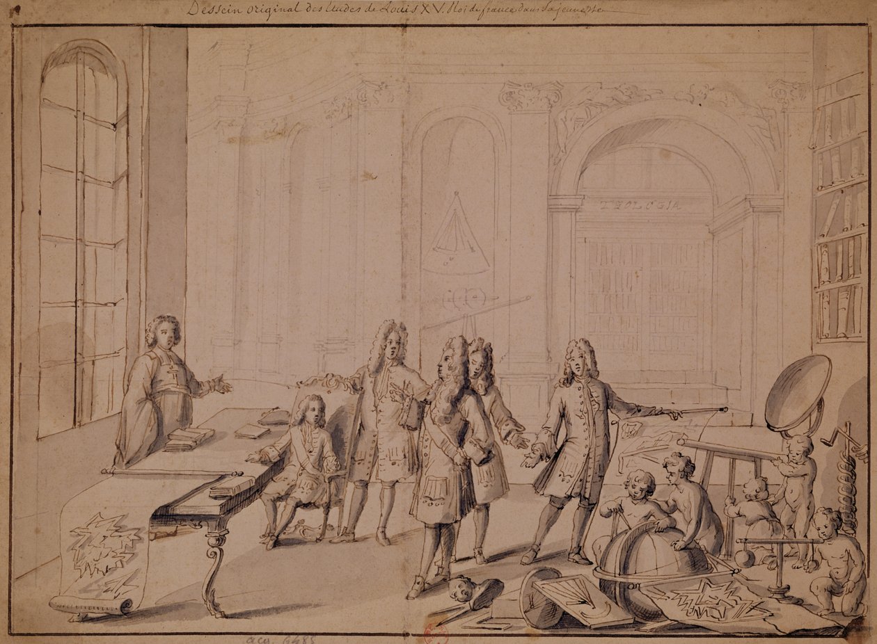 Study for a Lesson Being Given to the Young Louis XV by French School