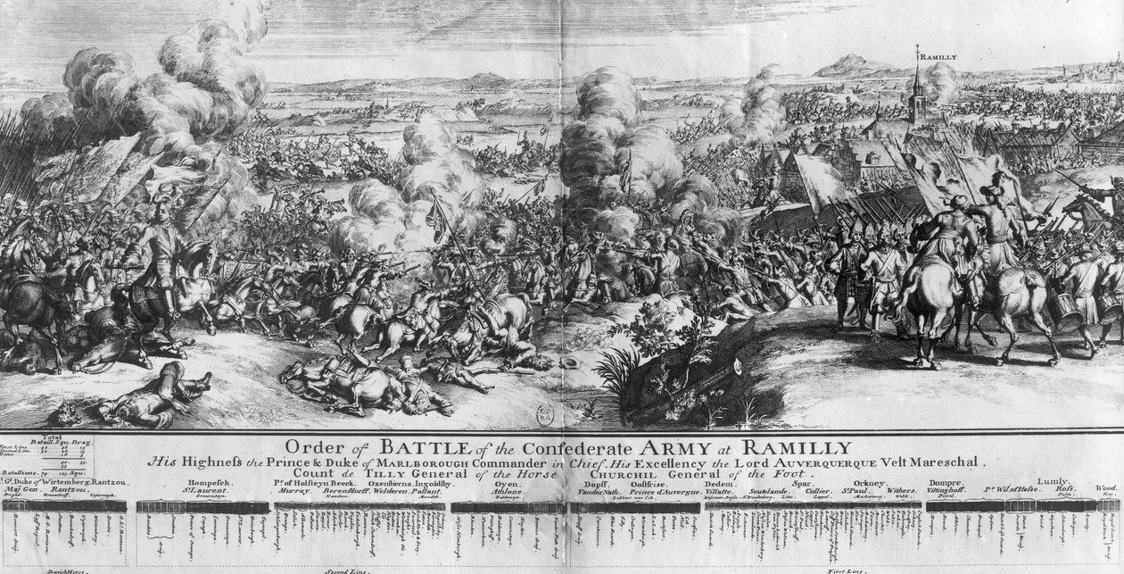 The Battle of Ramillies, 23rd May 1706 by French School