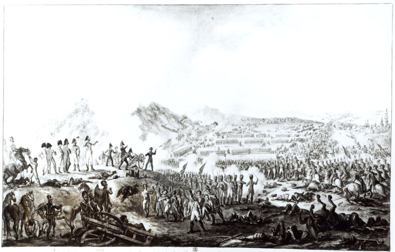 The Battle of Talavera de la Reina between the Anglo-Spanish and the French Armies by French School