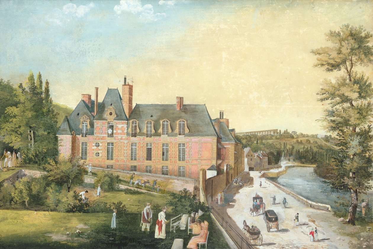 The Chateau de la Chaussee, Bougival by French School