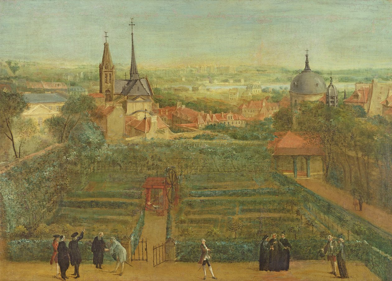 The Gardens of the Fathers of Christian Doctrine and the Abbey of St. Victor by French School