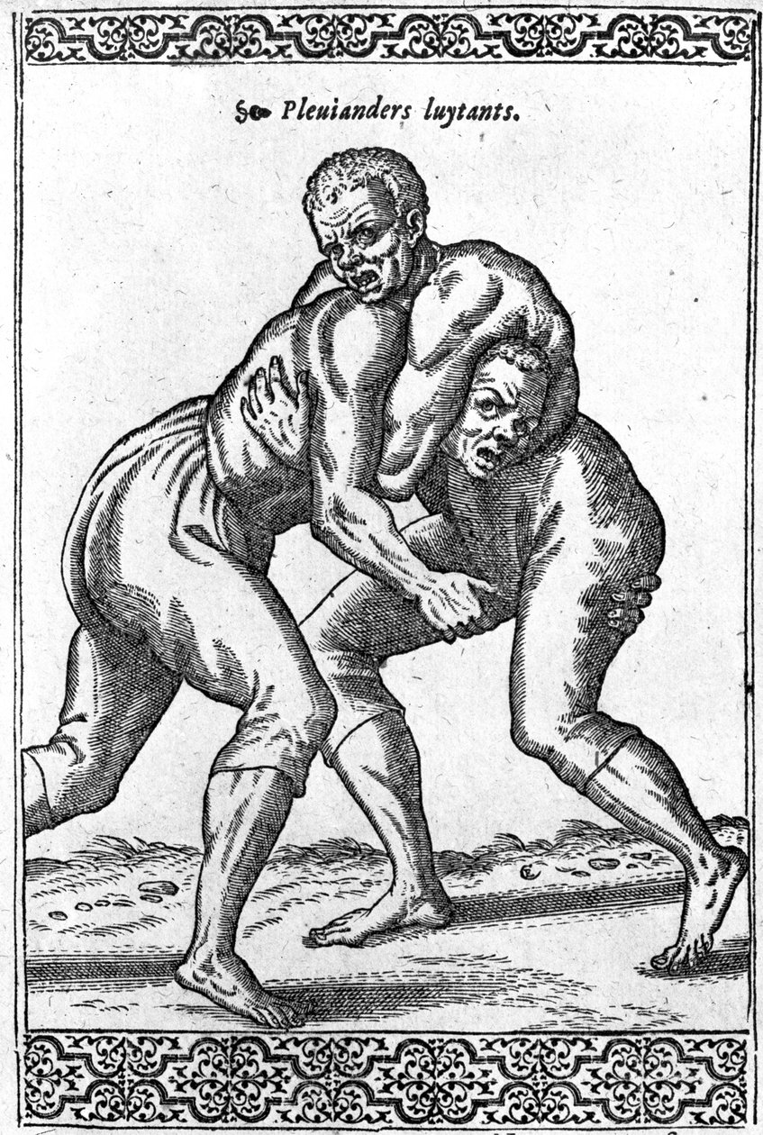 Turkish Wrestlers, illustration from 
