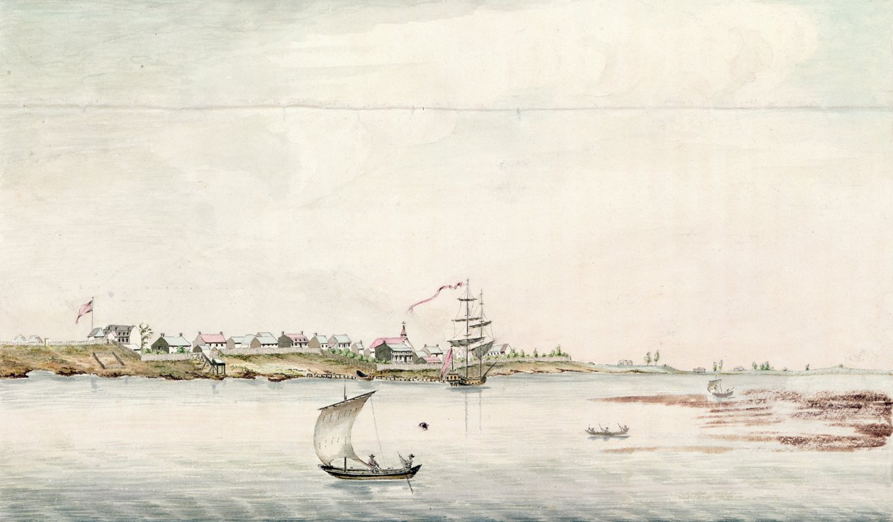View of the Town and Fort of Detroit by French School