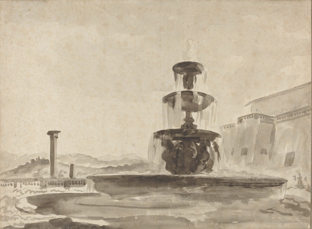The Fountain by French 18th Century