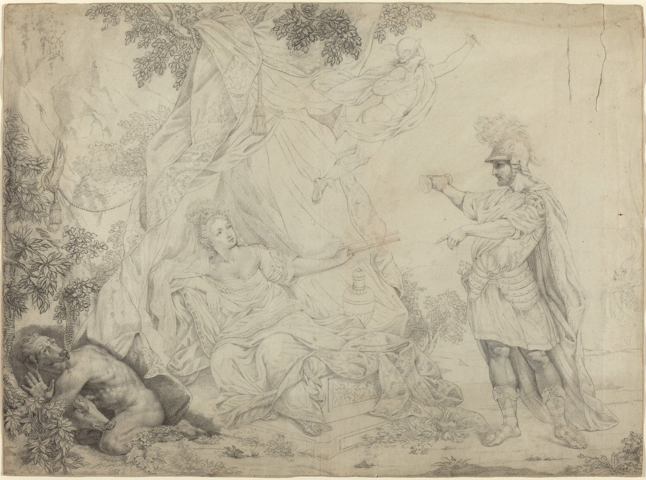 Circe and Ulysses by French 19th Century