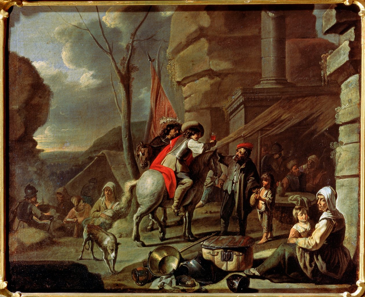 Horsemen at a Tavern by French Master
