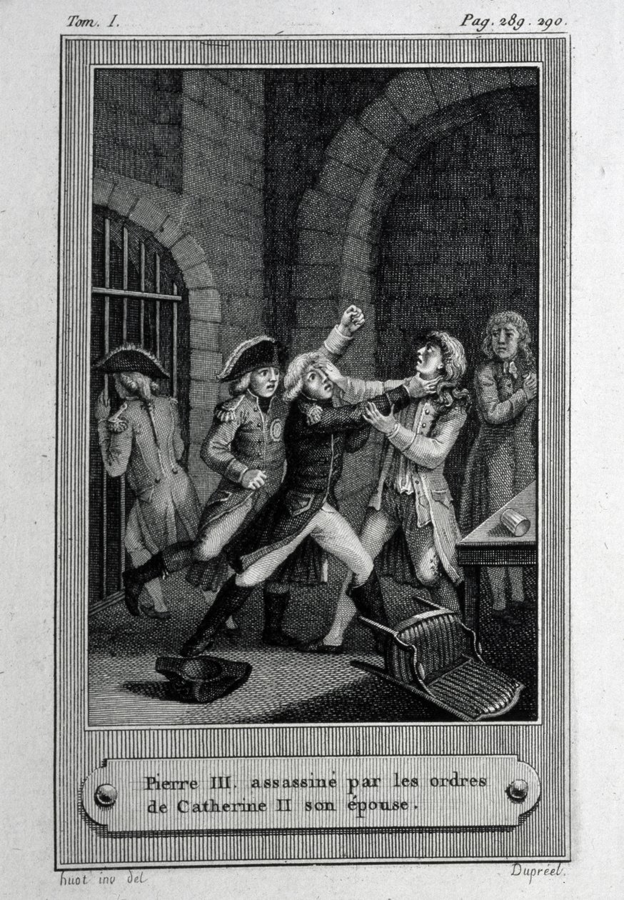 The Assassination of Emperor of Russia Peter III Fyodorovich on 17 July 1762 by French Master