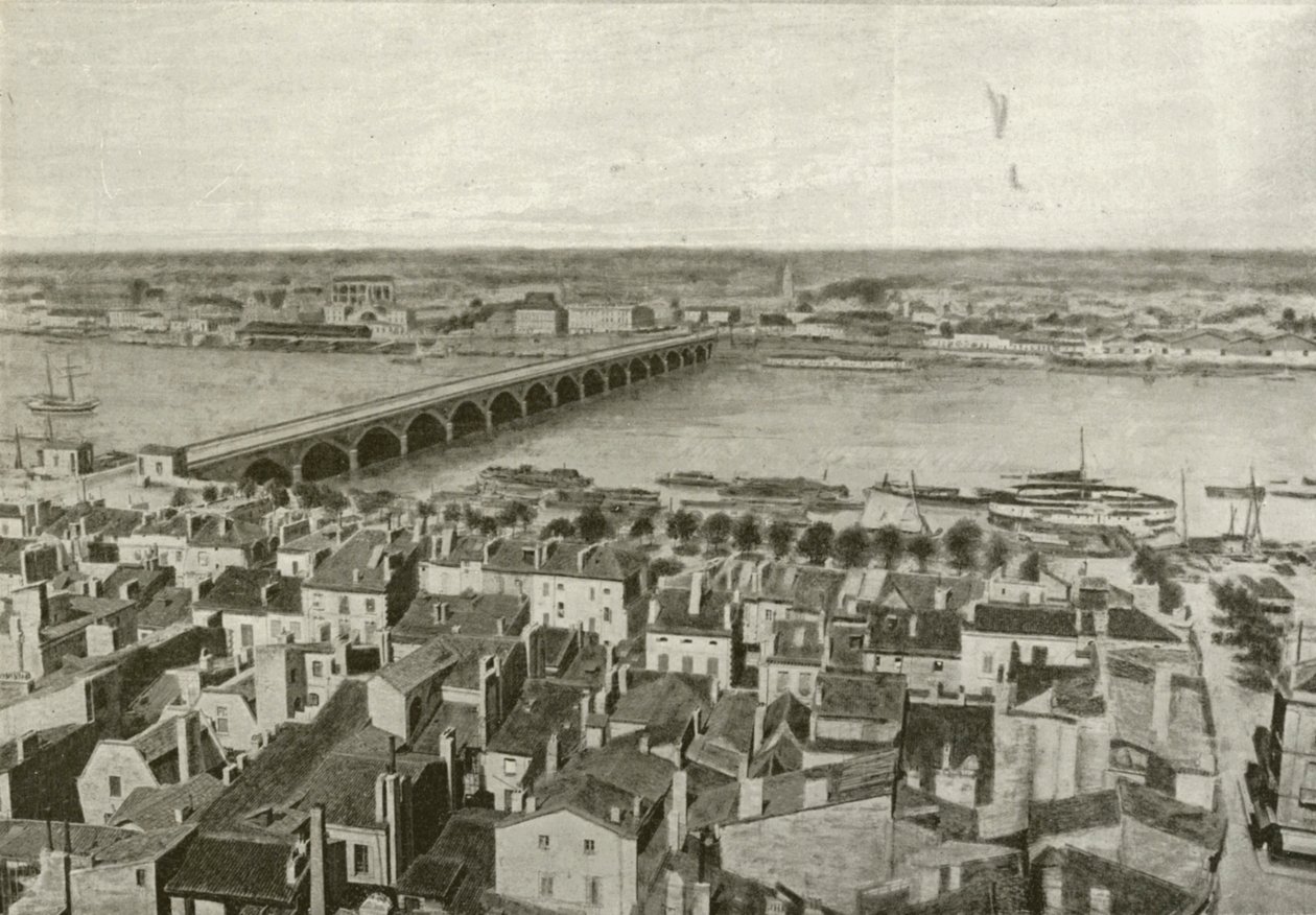 Bordeaux, General View by French Photographer