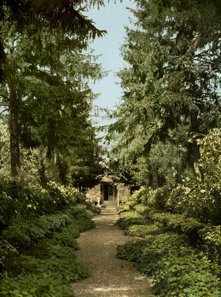 Garden path in the garden of Claude Monet, Giverny by French Photographer