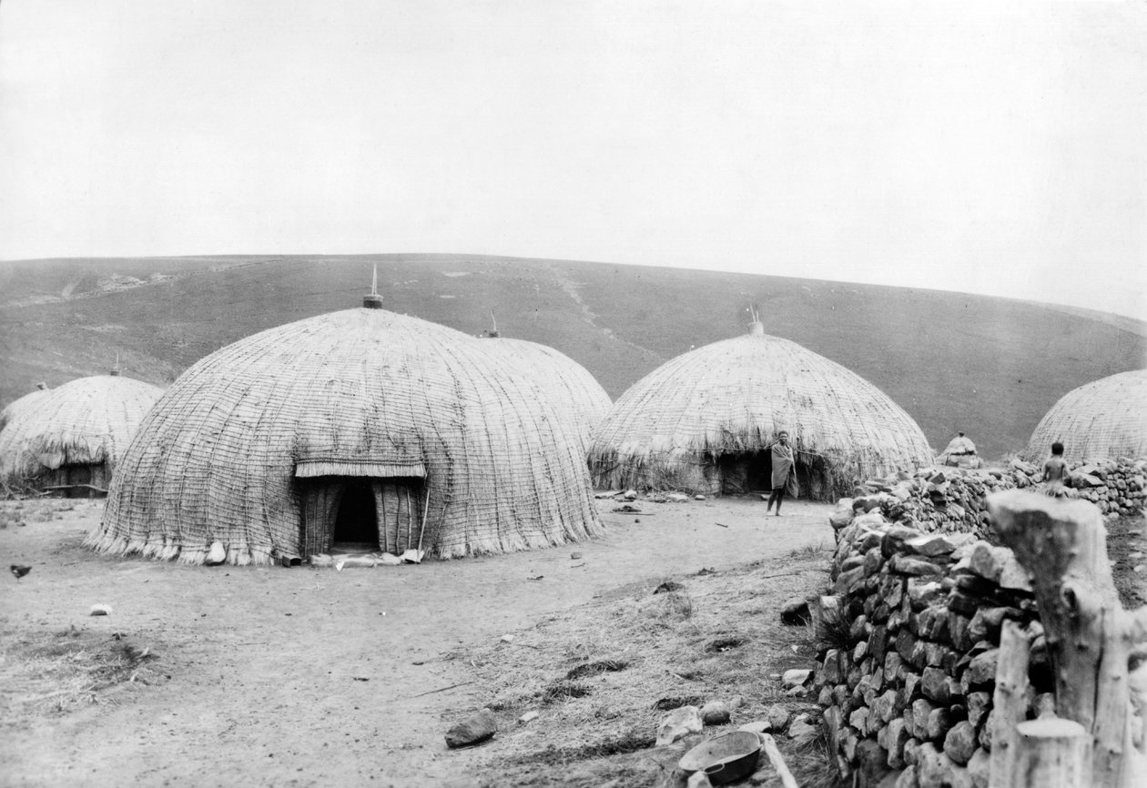 Kaffir Huts, South Africa by French Photographer