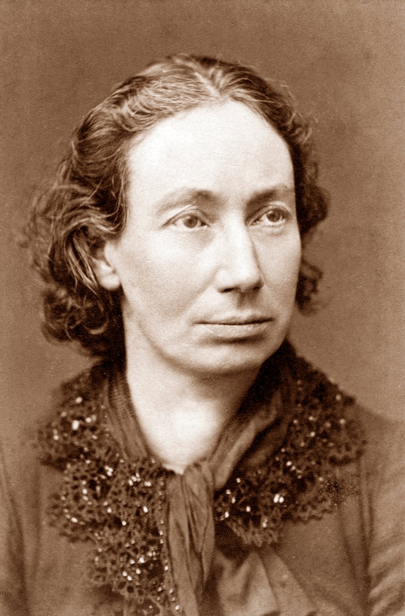 Louise Michel c.1870, French Anarchist Revolutionary by French Photographer
