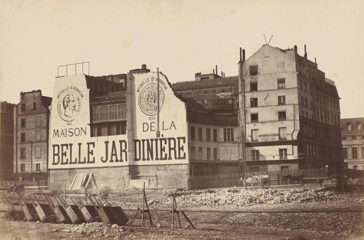 Maison de la Belle Jardinière, 1866 or 1867 by French Photographer