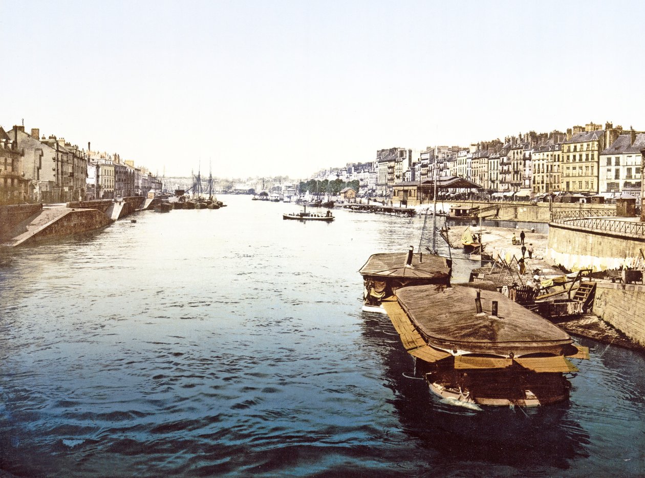 Pleasure Boats on the Loire in Nantes by French Photographer