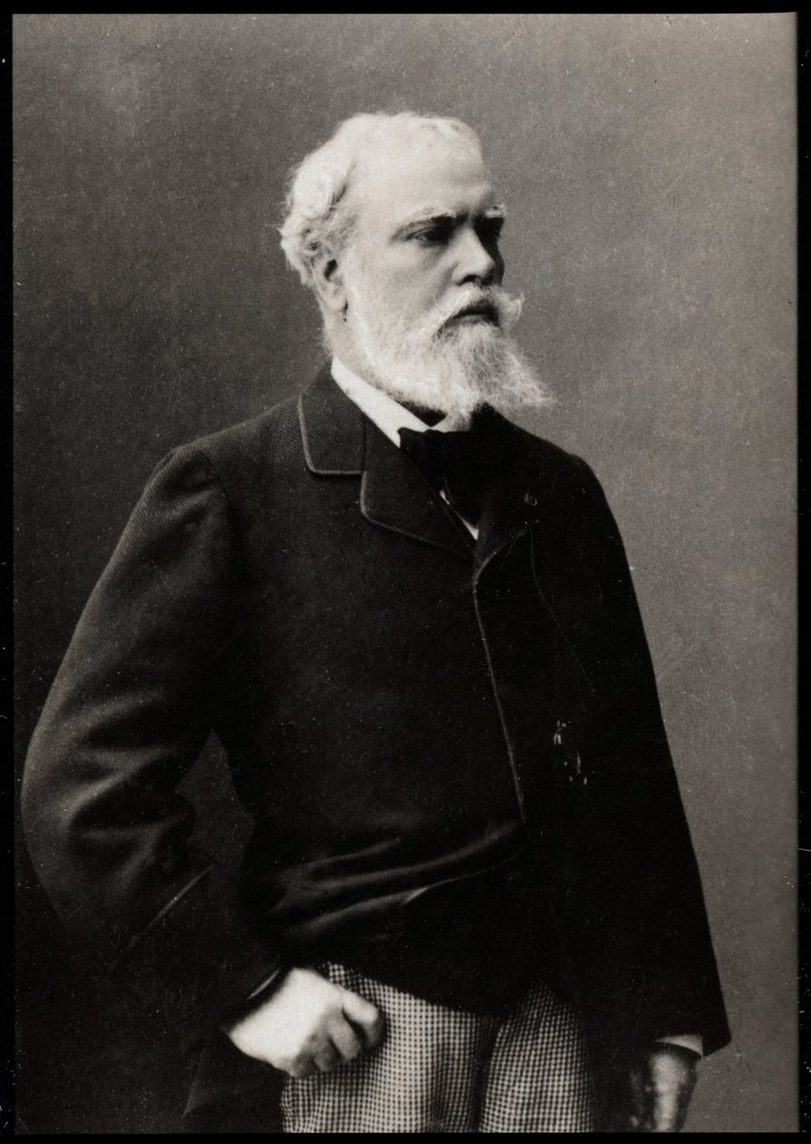 Portrait of Alexandre Cabanel, French painter by French Photographer