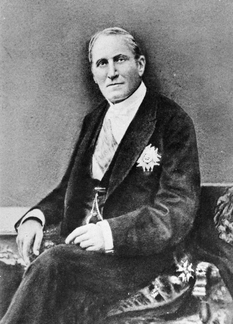 Portrait of Baron Georges Eugene Haussmann from Memoires du Baron Haussmann by French Photographer