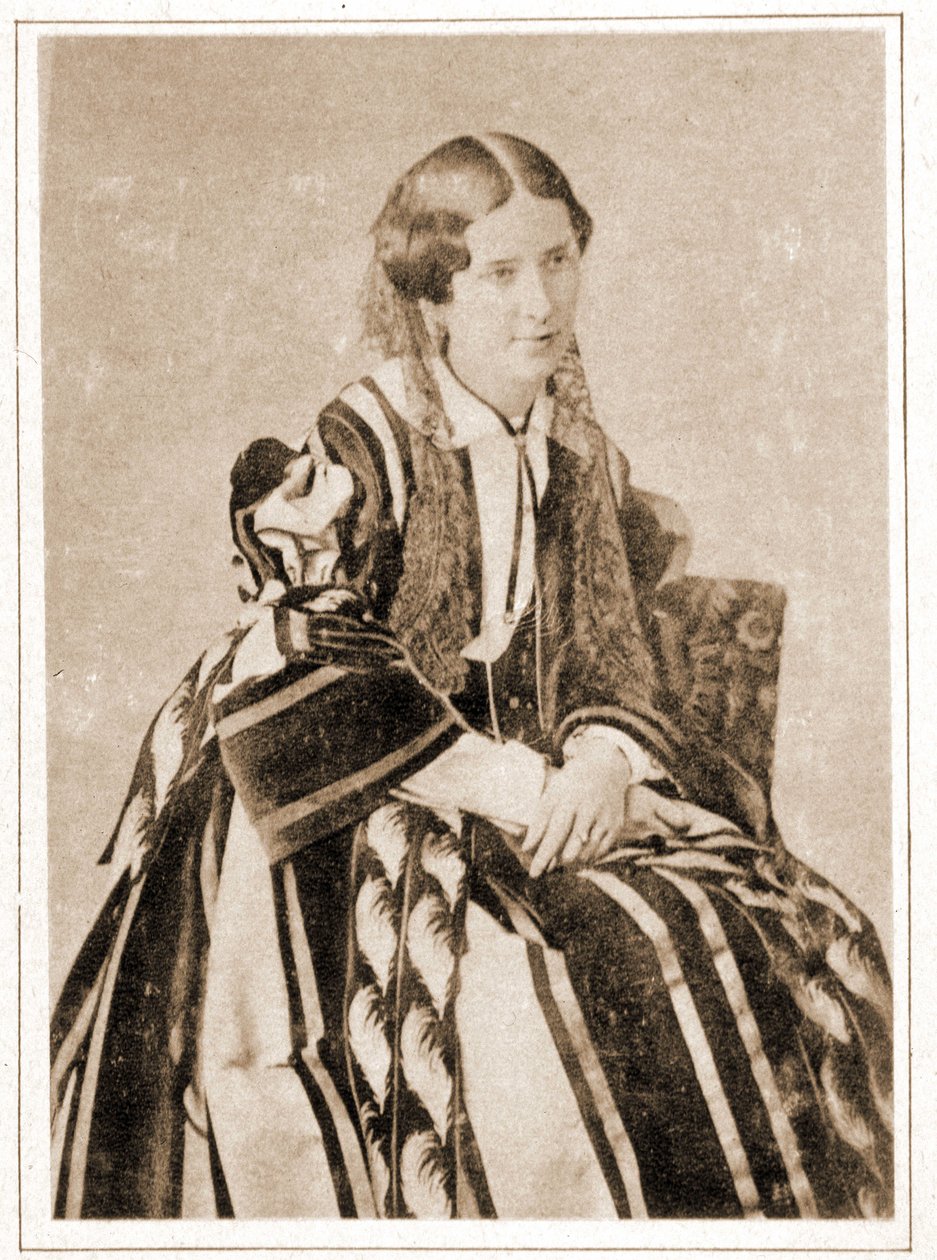 Portrait of Elisabeth Felix called Mademoiselle Rachel in 1851, French tragedian by French Photographer