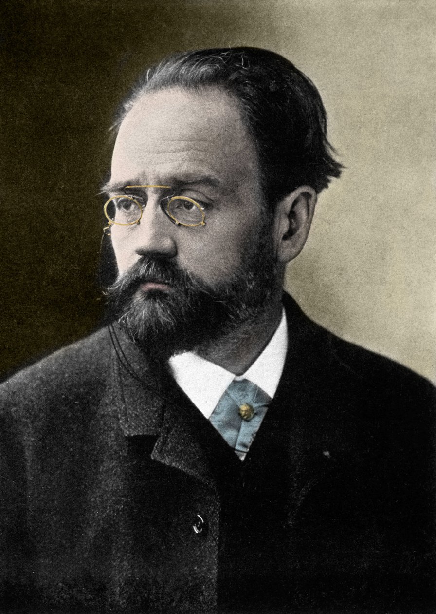 Portrait of Emile Zola, French writer by French Photographer