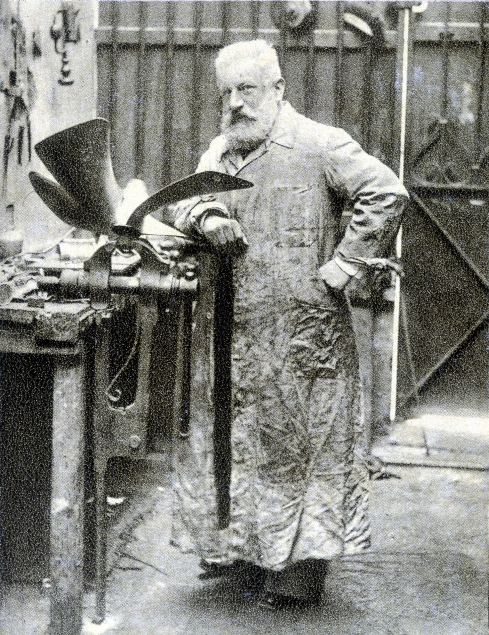 Portrait of Fernand Forest (1851 - 1914), French inventor (motor, auto parts...) - photography by French Photographer