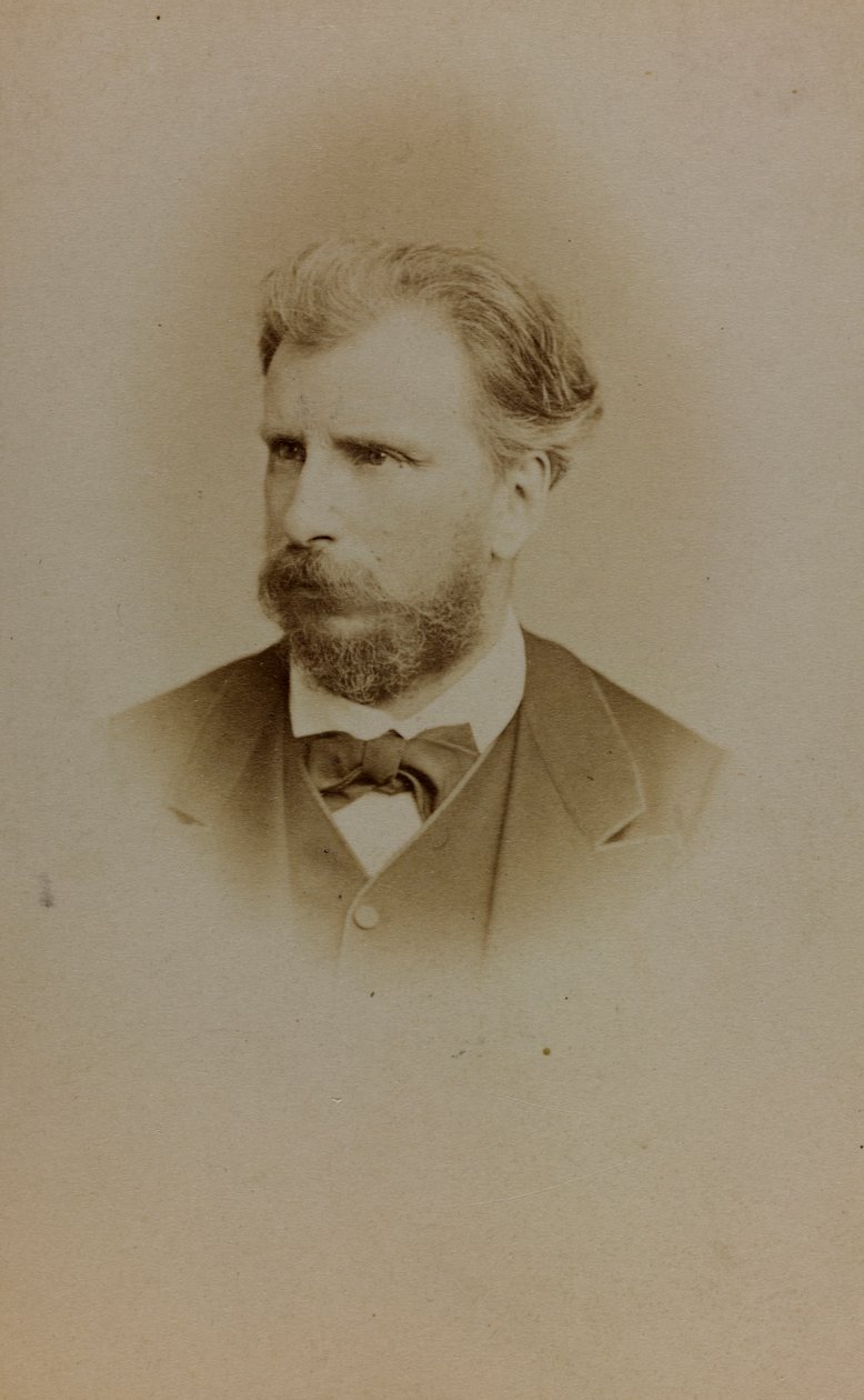 Portrait of William Bouguereau, French painter (b/w photo) by French Photographer