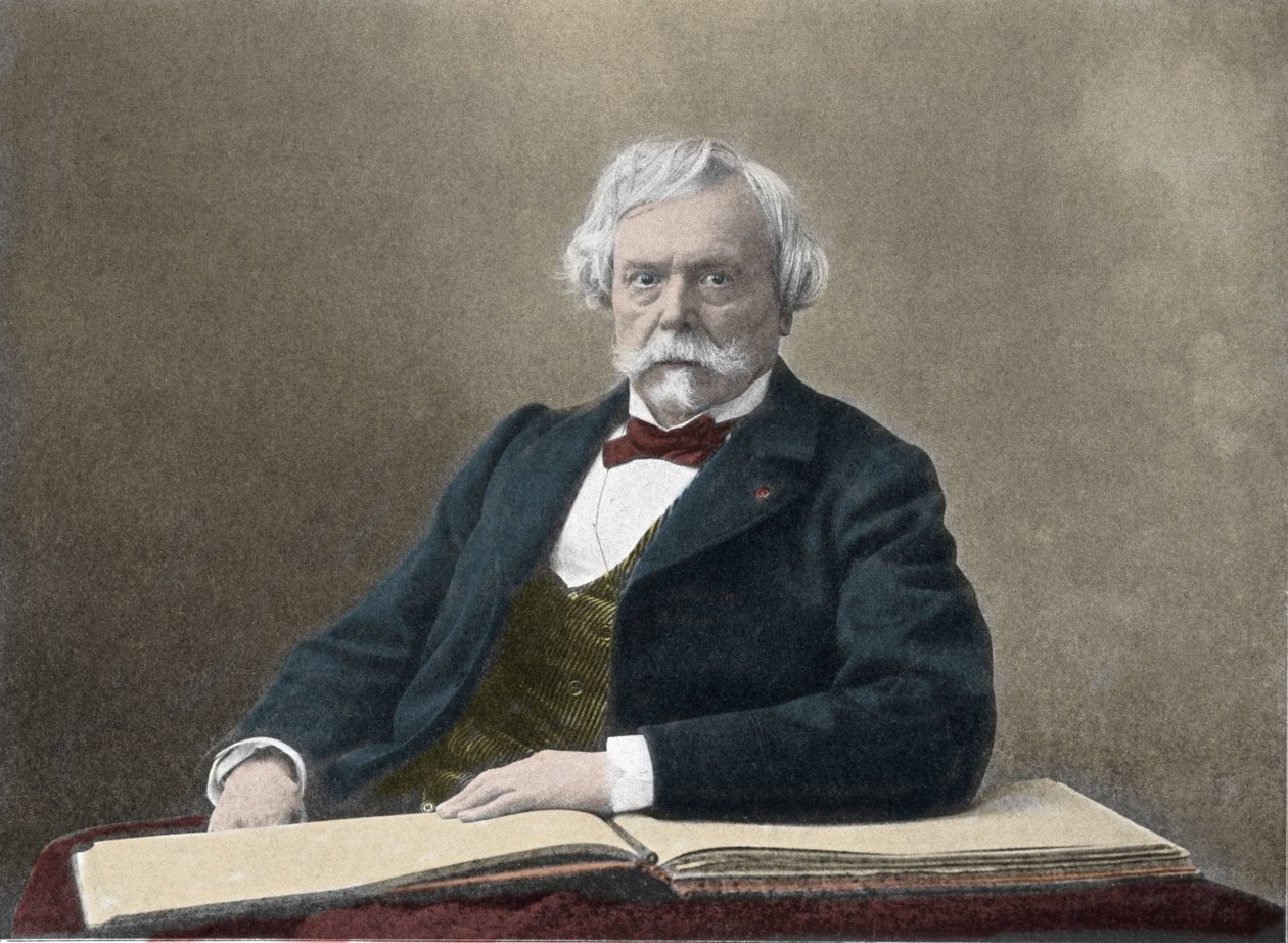 Portrait of the writer Edmond de Goncourt (1822-1896) by French Photographer