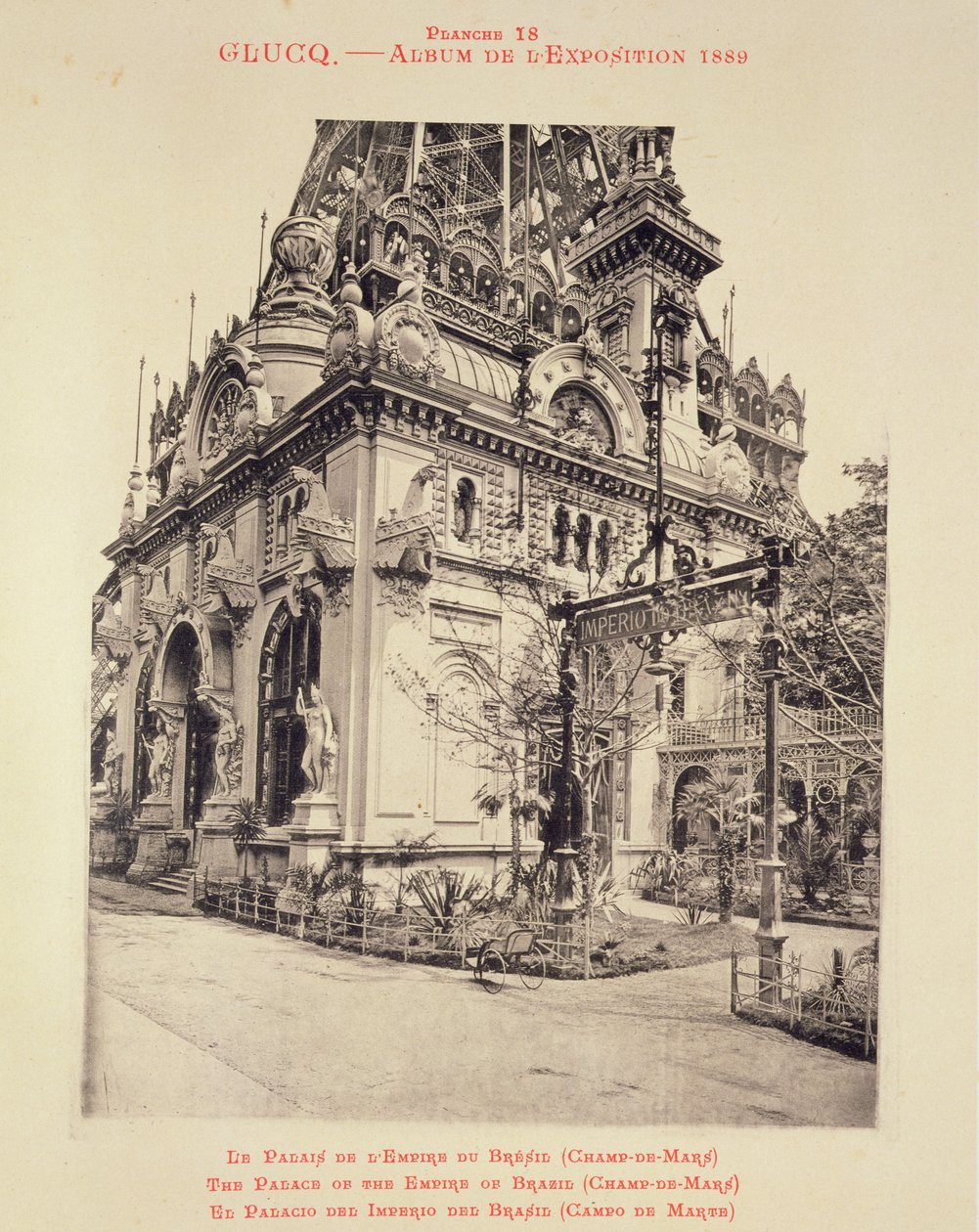 The Palace of the Empire of Brazil (Champ-de-Mars) from 