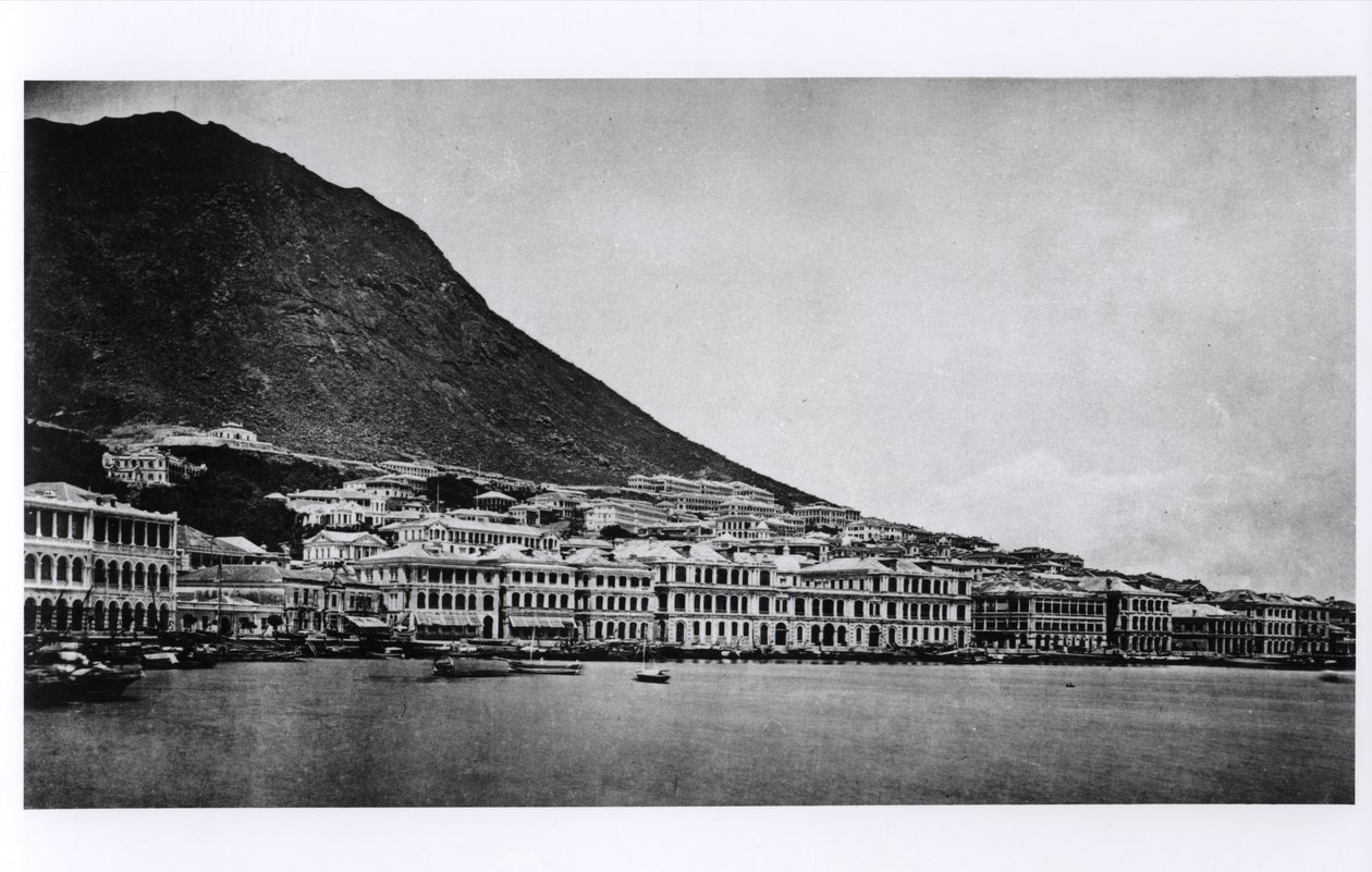 The Praya, Hong Kong, from Illustrations de la Chine et de ses Habitants by J. Thompson, published in 1873 by French Photographer