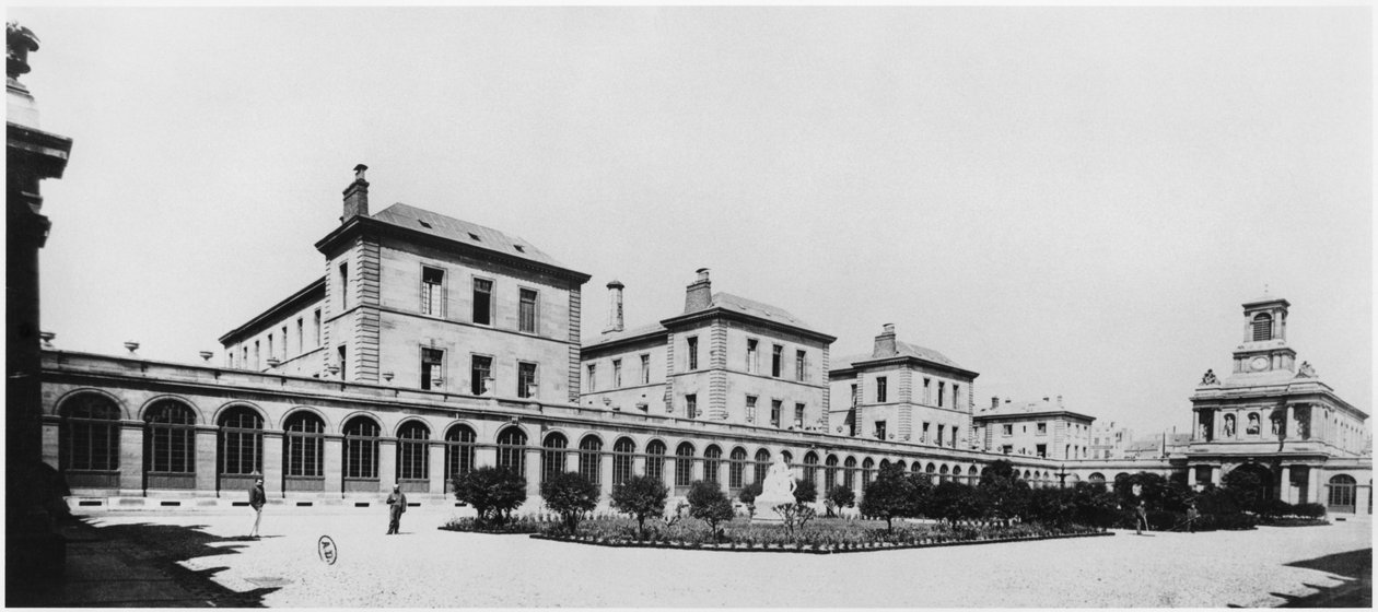 View of Hopital Lariboisiere, Paris, before 1880 by French Photographer