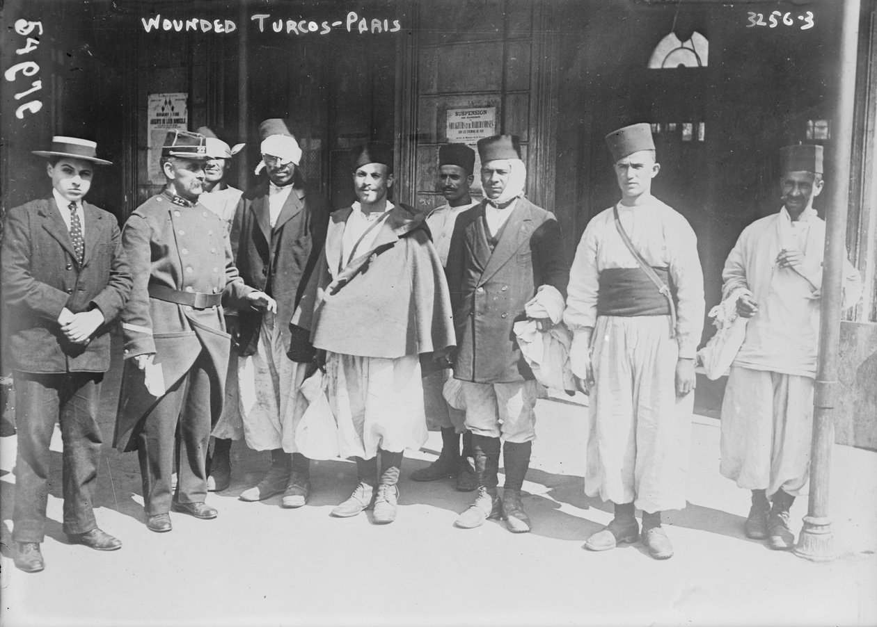 Wounded Turcos in Paris by French Photographer