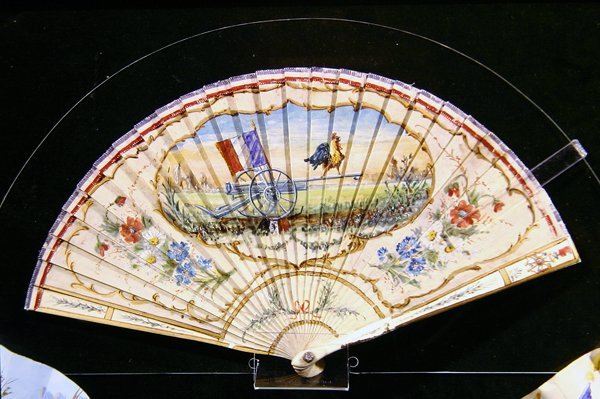 1st World War patriotic fan from the Parisian fan maker, Maison Kees by French School