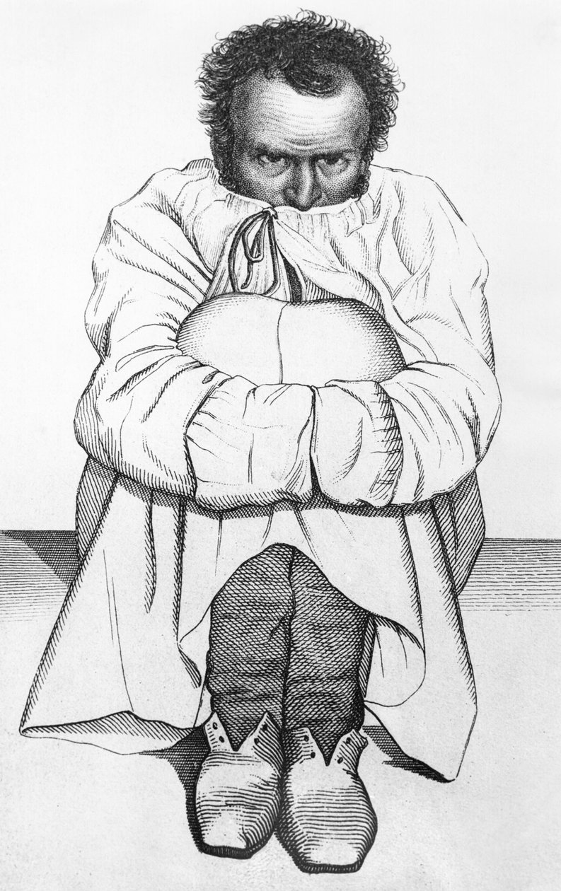 A Mad Man, illustration from a book by Jean Etienne Dominique Esquirol by French School