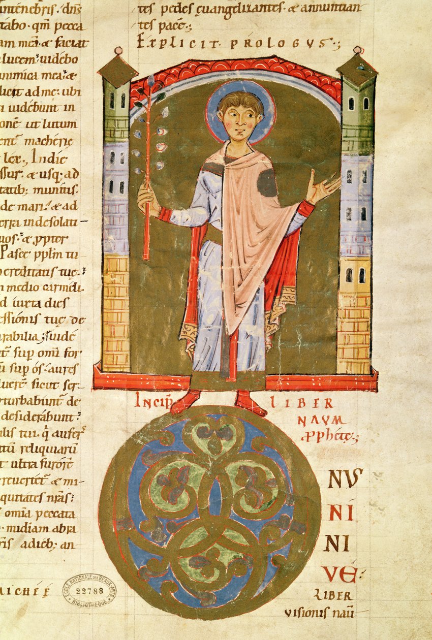 A Prophet, from the Bible of Saint-Andre aux-Bois by French School