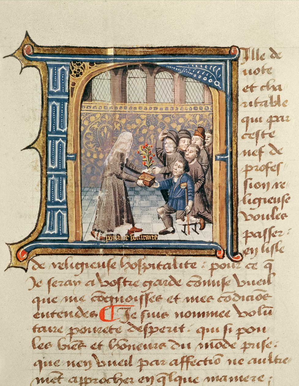 A Sister Receiving Gifts from Patients, from Le Livre de Vie Active de l