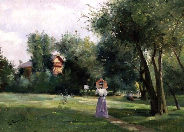 A Walk in the Park by French School